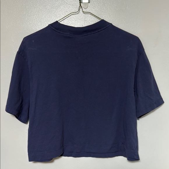 Nike Air Navy Blue Cropped T-Shirt - Picture 3 of 3